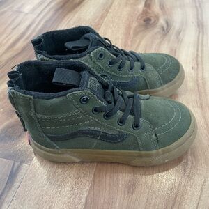 Vans Toddler MTE High Top Sneakers Size 7 Olive Green
